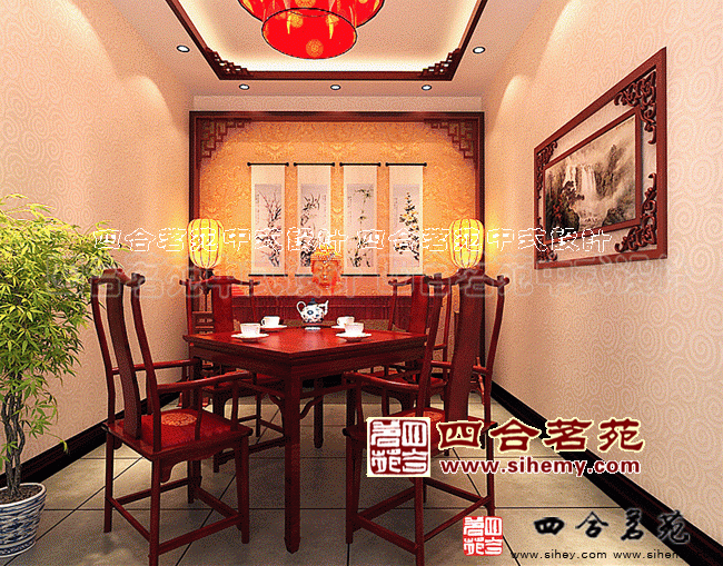 中式茶樓設(shè)計(jì)效果