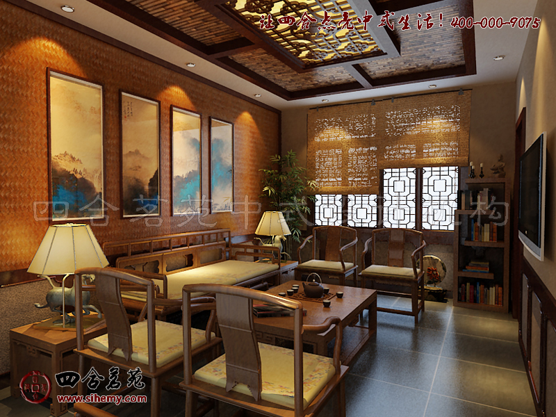 古色古韻的茶樓空間充溢著禪意 茶樓仿古裝修設(shè)計(jì)效果圖